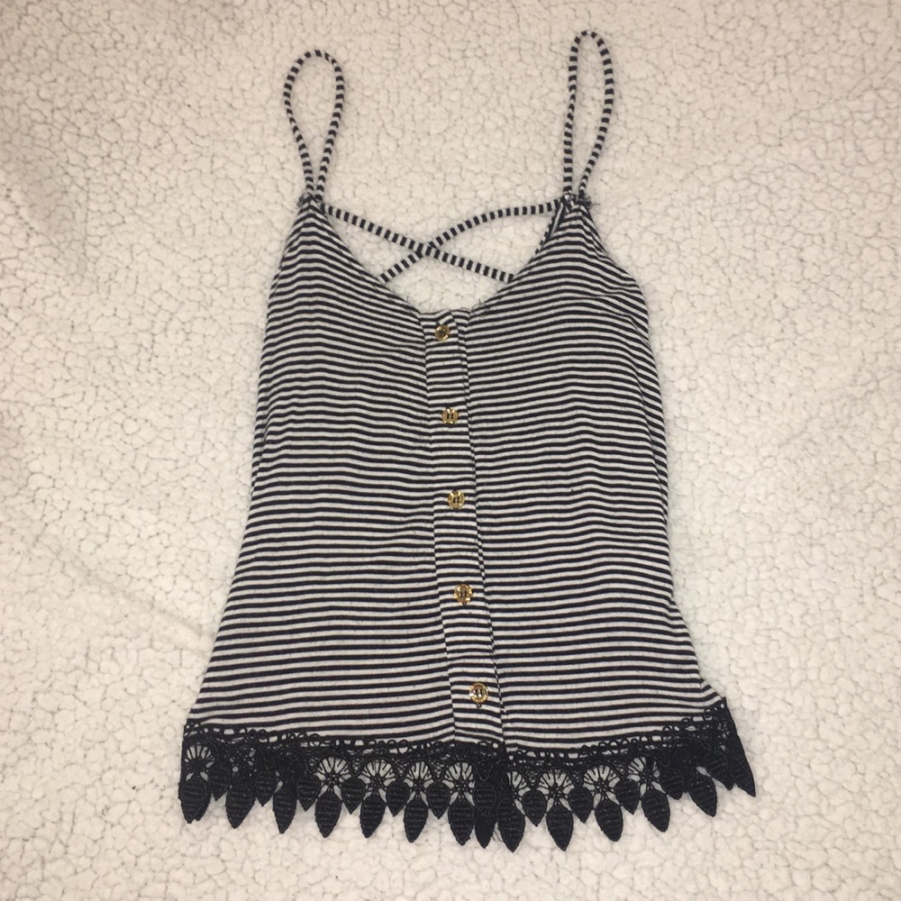 Charlotte Russe B&W Top